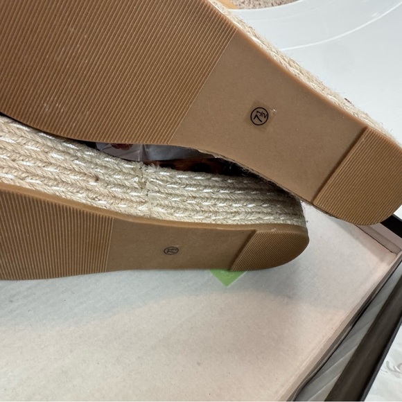 CCOCCI Brown Leopard Print Women's Sandals platform espadrilles - Picture 3 of 5